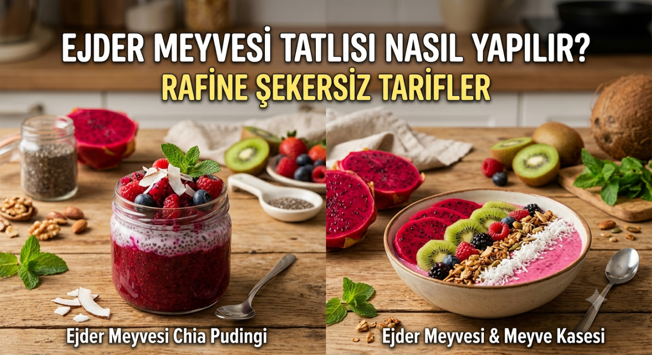 Ejder Meyvesi Tatlısı Nasıl Yapılır? Rafine Şekersiz Tarifler